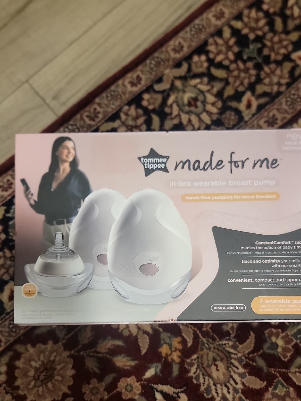 Tommee Tippee Made For Me In-Bra Wearable Breast Pump - White